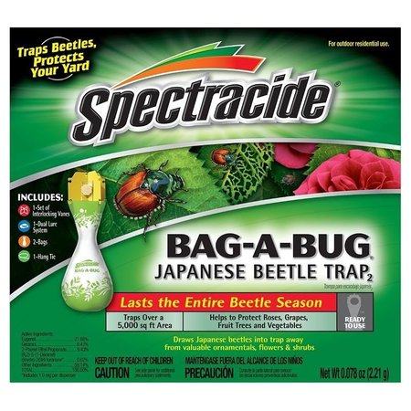 SPECTRACIDE 56901 Japanese Beetle Trap, Solid, Floral, Yellow HG-56901